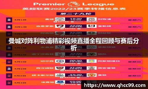 曼城对阵利物浦精彩视频直播全程回顾与赛后分析